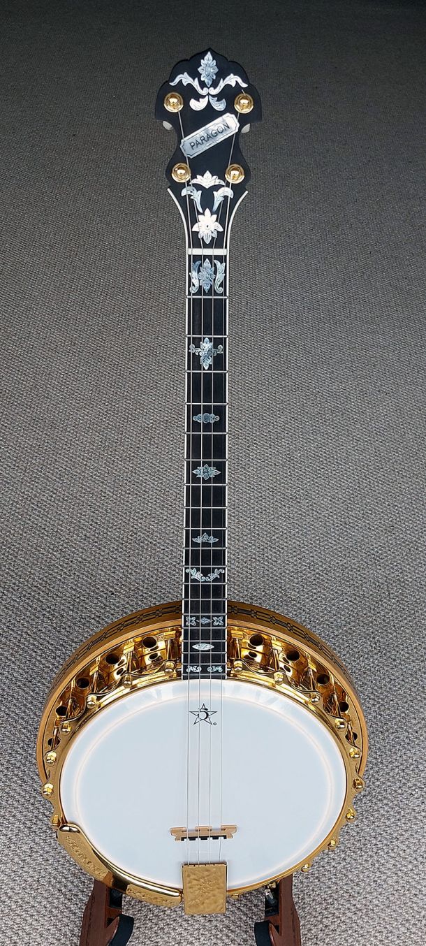Paragon Top Tension gold plated tenor banjo